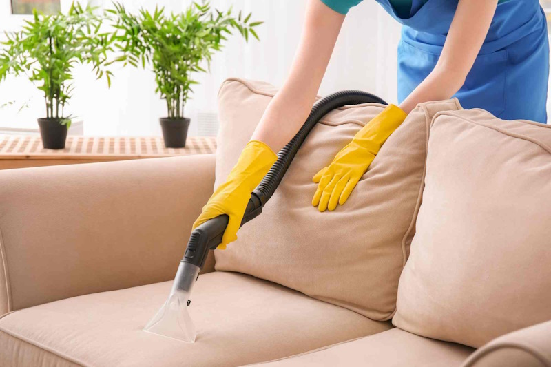 Vệ sinh ghế nỉ bằng dung dịch