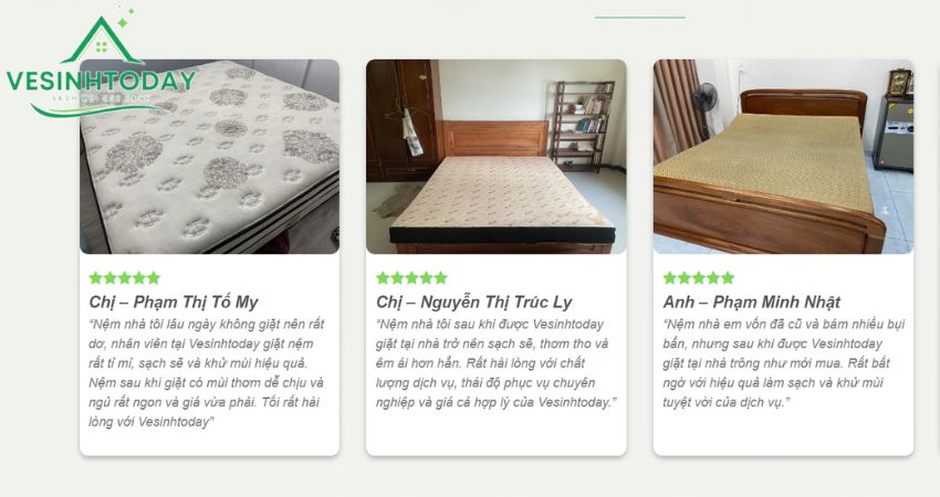 Một số phản hồi đánh giá từ khách hàng cho dịch vụ tại quận 7